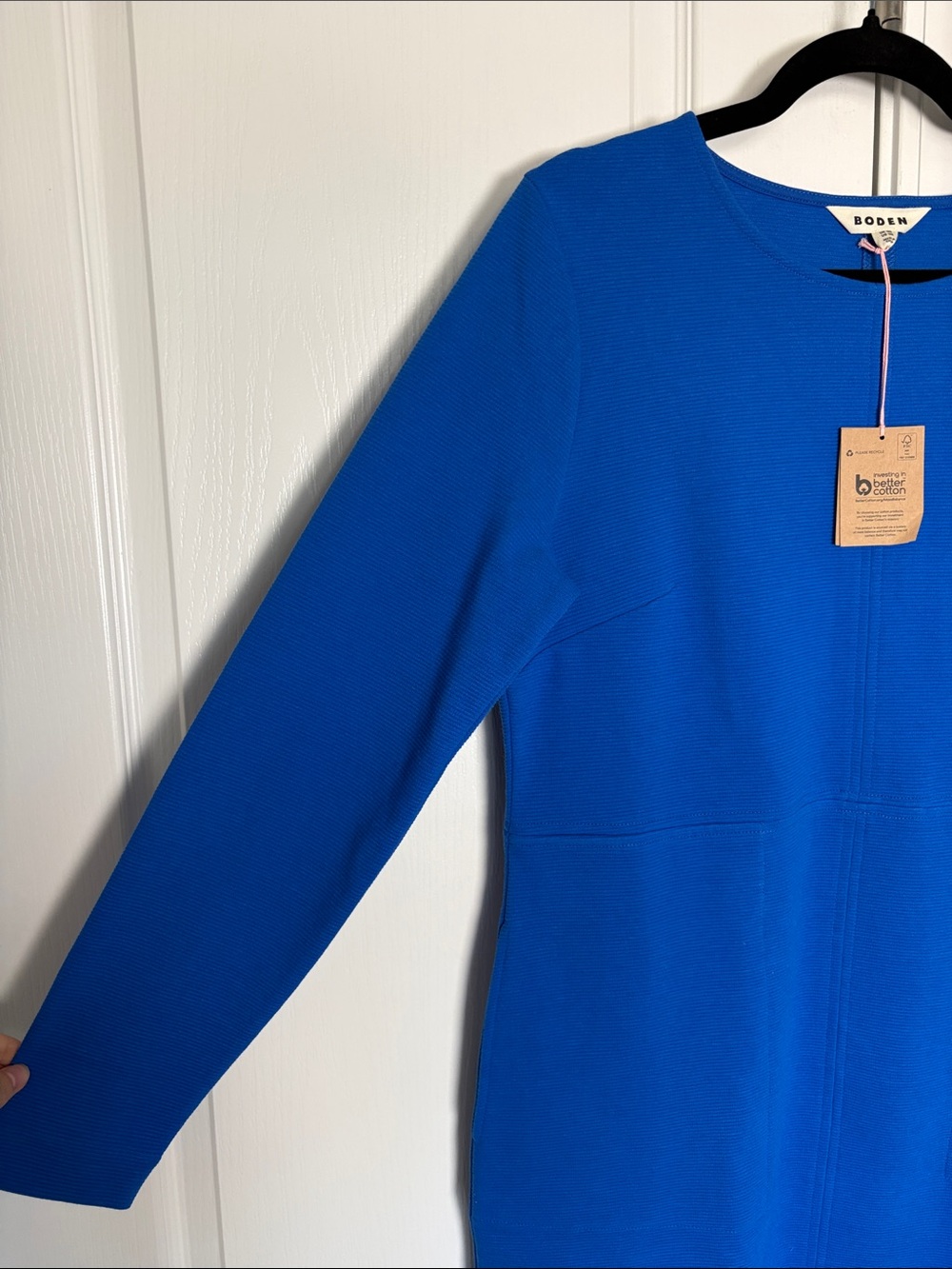 Boden Cornelia Ottoman Dress Gallery Blue size 12 NWT - Picture 5 of 10
